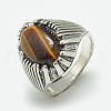 Natural & Synthetic Mixed Stone Wide Band Rings RJEW-S039-01L-3