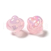 UV Plating Rainbow Iridescent Acrylic Beads PACR-M002-02A-2