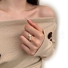 925 Sterling Silver Micro Pave Cubic Zirconia Finger Rings for Women RJEW-K253-13G-4