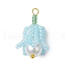 Seed Beads Beaded Charms PALLOY-MZ00363-02-1