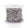Tarnish Resistant 304 Stainless Steel Heart Link Cable Chains CHS-E006-05P-3