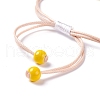 Handmade Dry Pressed Flower Link Bracelet for Girl Women BJEW-C004-01D-3