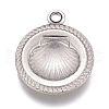Non-Tarnish 304 Stainless Steel Pendants STAS-H119-09P-2