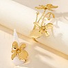 Flower Alloy Cuff Bangles & Rings Sets FS-WGBB150-01-1