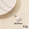 304 Stainless Steel Triangle Pendant Necklaces ZZ2902-9-1