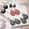 SUNNYCLUE DIY PU Leather Dangle Earring Making Kits DIY-SC0001-35-5