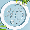   240Pcs 8 Style 304 Stainless Steel Bead Caps STAS-PH0005-41-5