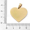 Ion Plating(IP) 304 Stainless Steel Enamel Rhinestone Pendants STAS-Q325-02E-G-3
