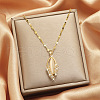 Alloy Crystal Rhinestone Pendant Necklaces for Women WGDF473-17-1