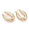 Brass Hoop Earrings EJEW-H301-06G-3