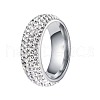 201 Stainless Steel Finger Rings for Women WGAEC69-06-2