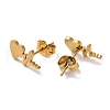 PVD Vacuum Plating 304 Stainless Steel Stud Earrings EJEW-Z040-41G-2