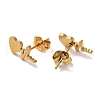 Vacuum Plating 304 Stainless Steel Stud Earrings EJEW-Z040-41G-2