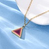 304 Stainless Steel Geometric Pendant Necklaces for Women NJEW-M106-02C-G-3