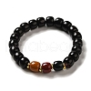 Wood Bead Bracelets BJEW-B080-27B-1