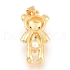 Brass Micro Pave Cubic Zirconia Pendants ZIRC-Z016-12G-A-2