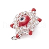 Beaded Star Eye Charms PALLOY-MZ00574-02-4