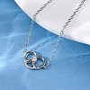 S925 Sterling Silver Link Bracelets for Women BJEW-D318-01P-3