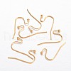 Brass Earring Hooks KK-F371-24G-2