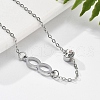 201 Stainless Steel Cable Chain Bracelets BJEW-H205-01C-P-3