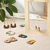 Beadthoven 20Pcs 10 Colors Resin & Walnut Wood Pendants RESI-BT0001-15-7