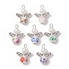 Angel Printed Porcelain Ceramic Pendants PALLOY-JF03359-05-1