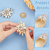 2Pcs Alloy Crystal Rhinestone Shoe Buckle Clips FIND-FG0003-18-3