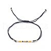 Adjustable Braided Bead Bracelets X-BJEW-JB04853-2