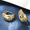 Hollow Triangle Brass Micro Pave Clear Cubic Zirconia Hoop Earring EJEW-M082-12G-4
