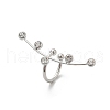 304 Stainless Steel Cuff Earrings EJEW-A124-02P-4