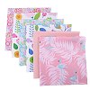 6Pcs Printed Cotton Fabric PW-WG40419-01-3