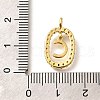 Brass Micro Pave Cubic Zirconia Pendants ZIRC-P123-01G-C02-3