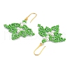 Glass Seed Bead Dangle Earrings EJEW-MZ00285-02-4