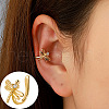 Brass Rhinestone Cuff Earrings WGCA6F2-34-1