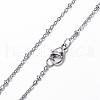 Tarnish Resistant 304 Stainless Steel Cable Chain Necklaces NJEW-P147-06P-3