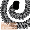 7.5 Yards Flower Pattern Artificial Fibers Lace Embroidery Sewing Trimming DIY-FG0005-08A-2