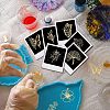 Olycraft 9Pcs 9 Styles Custom Carbon Steel Self-adhesive Picture Stickers DIY-OC0009-14B-6
