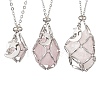 3Pcs 3 Styles 304 Stainless Steel Macrame Pouch Empty Stone Holder Necklace Making NJEW-JN05253-2