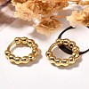 Rack Plating Round Brass Hoop Earrings for Women EJEW-C125-08G-2