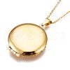 304 Stainless Steel Locket Pendant Necklaces NJEW-P169-01-3