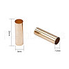 Brass Tube Beads KK-YW0001-03-3