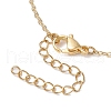 Natural & Synthetic Mixed Gemstone Clover Shamrock Pendant Necklaces NJEW-JN05170-8