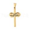 304 Stainless Steel Pendants STAS-R168-19G-1