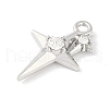 Rack Plating Alloy Crystal Rhinestone Pendants PALLOY-F018-18P-01-2