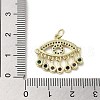 Brass Micro Pave Cubic Zirconia Pendants KK-E092-04G-3