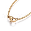 Adjustable 304 Stainless Steel Slider Bracelets BJEW-L653-004G-2