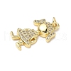 Brass Micro Pave Cubic Zirconia Pendants ZIRC-I356-35G-2