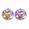201 Stainless Steel Pendants STAS-S119-156M-2