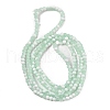 Frosted Crackle Glass Beads Strands X1-GLAA-U001-4mm-M01-3