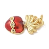Brass Micro Pave Cubic Zirconia Pendants KK-K298-49G-2